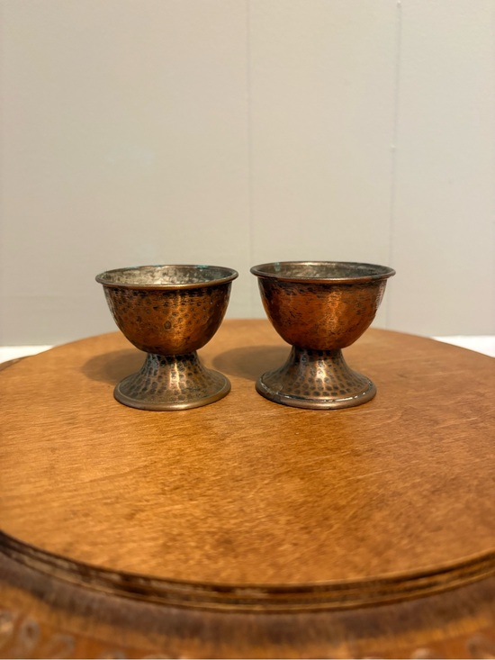 Other - Hammered Copper Egg Cups - Set of 2